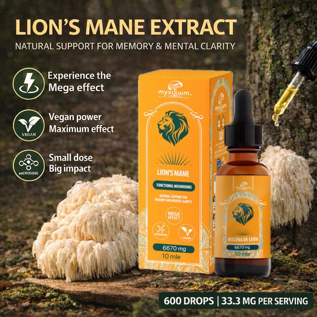 Myxillium Estratto di Hericium Erinaceus (Lion's Mane) 10ml
